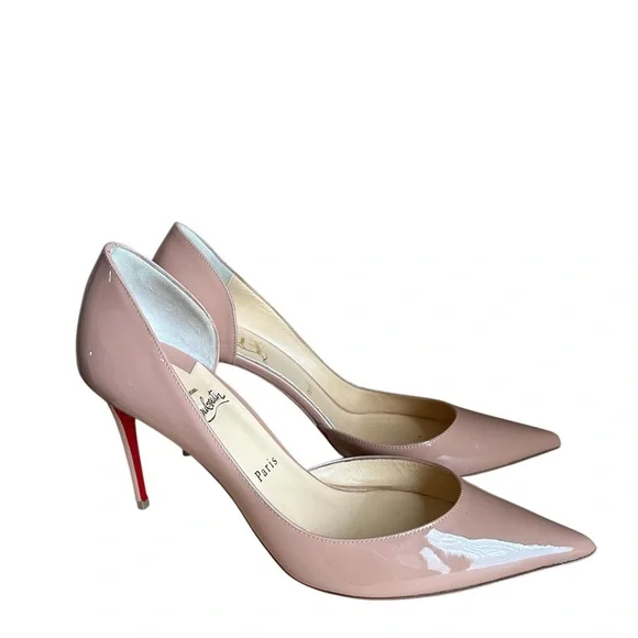 Christian Louboutin Iriza 85mm nude heels RETAIL 895 - Picture 6 of 10